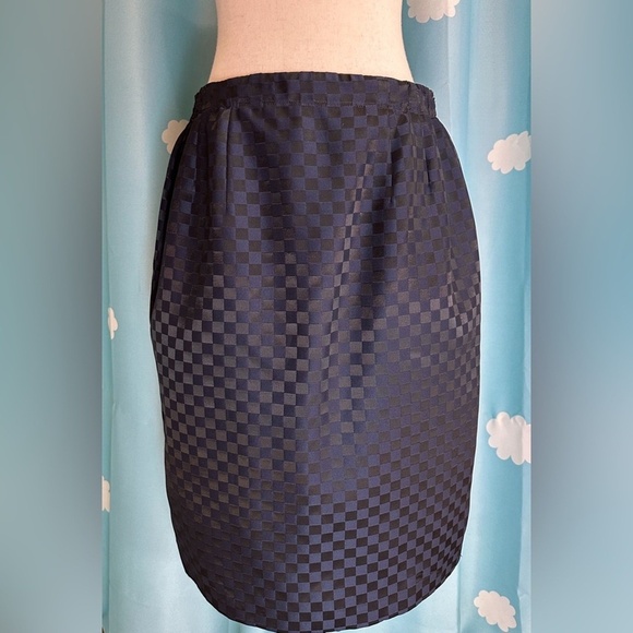 Anne Crimmins vintage checkered blue suit. - Picture 16 of 16